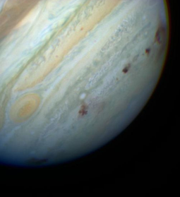 Comet Shoemaker-Levy 9 Marks on Jupiter Comet Shoemaker-Levy 9 Marks on Jupiter